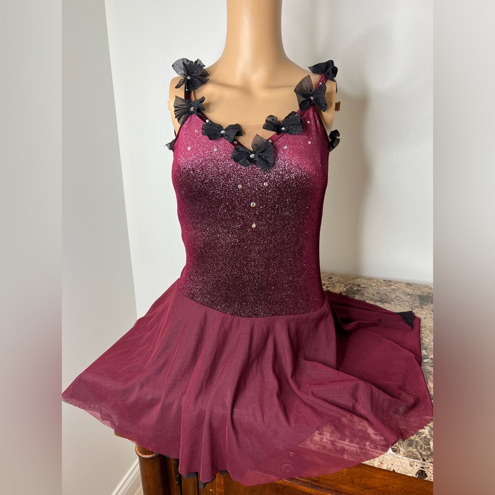 Show off adult dance costume with  Swarovski rhinestones.
